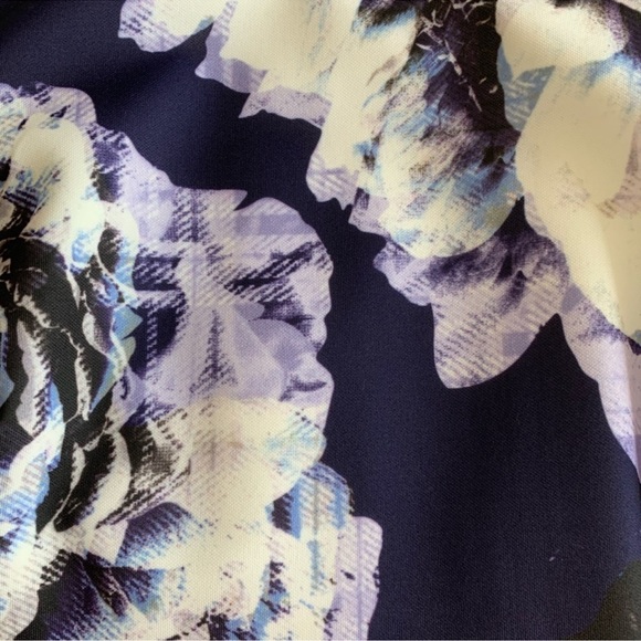 Finders Keepers Purple Cut Out Floral Dress - Picture 4 of 8